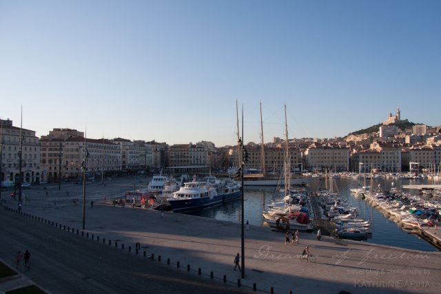 Marseille, Provence - France - Old Port and Notre Dame de la Garde